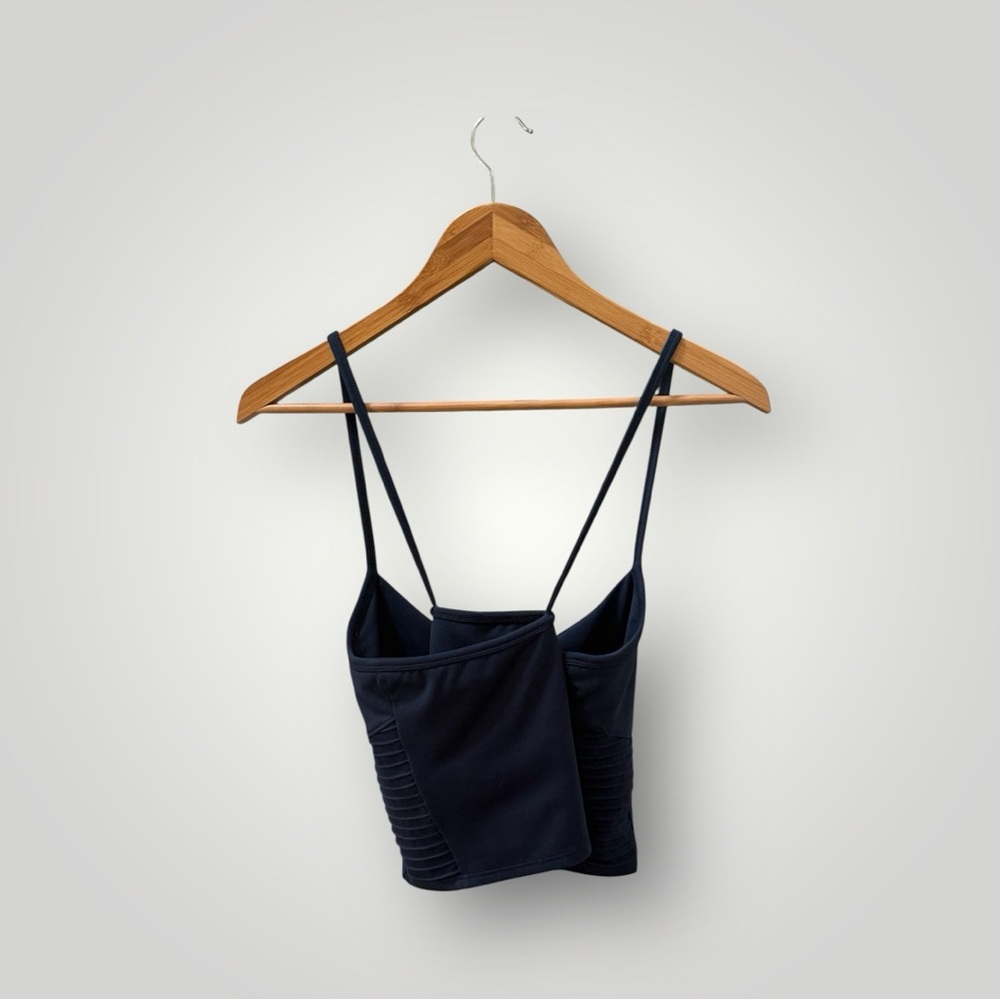 NWT Women’s Navy Blue Cropped Camisole with Built In Shelf Bra! XL - Picture 3 of 7